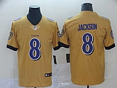 Nike Ravens 8 Lamar Jackson Gold Inverted Legend Limited Jersey,baseball caps,new era cap wholesale,wholesale hats